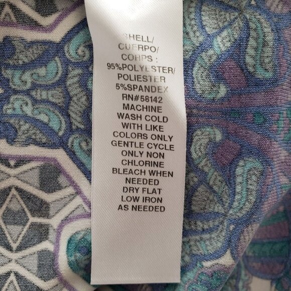 London Times Woman's dress Size 10 Geometric/Paisley Print Boho Spring Easy Care - Picture 5 of 5